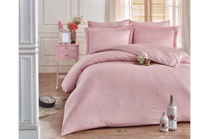 HOBBY EXCLUSIVE SATIN Bäddset Aprikos - Textilier & mattor - Sängkläder