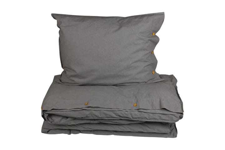 HYGGE Bäddset 150x210 cm Grå - Textilier & mattor - Sängkläder - Bäddset & påslakanset