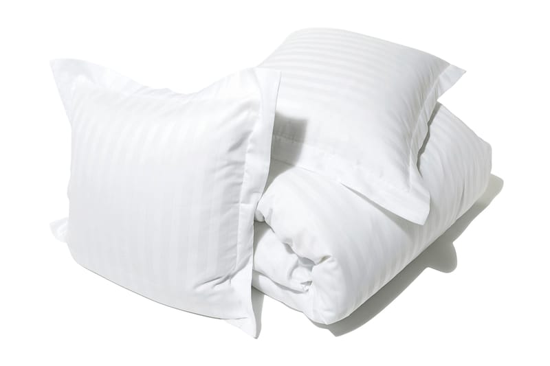 RUFINO Bäddset Satin 210x150cm Vit - Textilier & mattor - Sängkläder