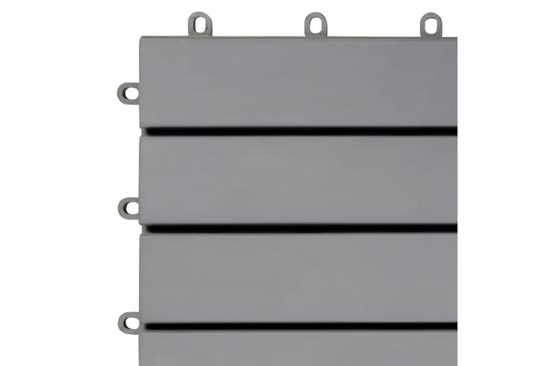 Trall 10 st grå 30x30 cm massivt akaciaträ - Grå - Utemöbler - Balkong - Balkonggolv - Trall balkong