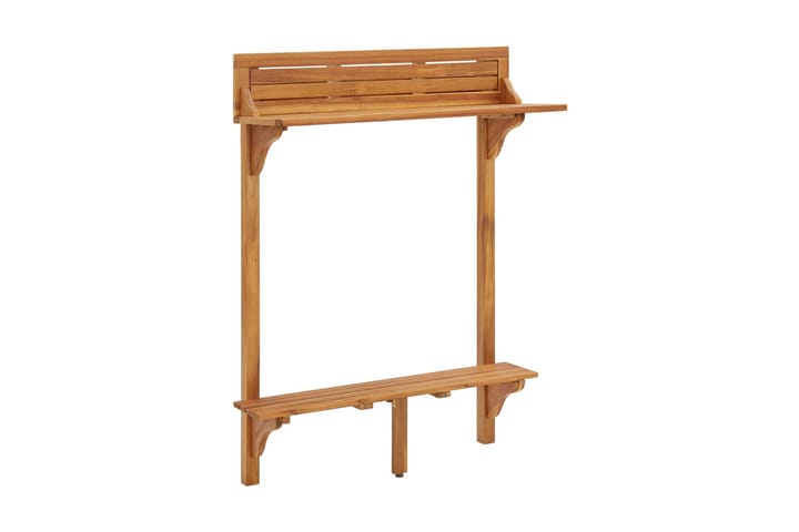 Balkongbord 90x37x122,5 cm massivt akaciaträ - Brun - Utemöbler - Balkong - Balkongmöbler - Balkongbord