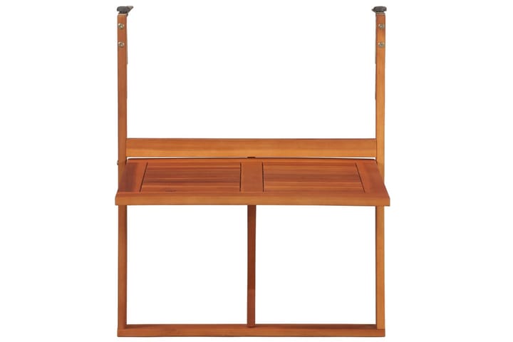 Hängande balkongbord 64,5x44x80 cm massivt akaciaträ - Brun - Utemöbler - Balkong - Balkongmöbler - Balkongbord