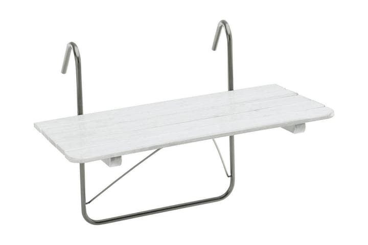 LEA Balkongbord 80 Vit - Utemöbler - Utesoffor & bänkar - Trädgårdssoffa