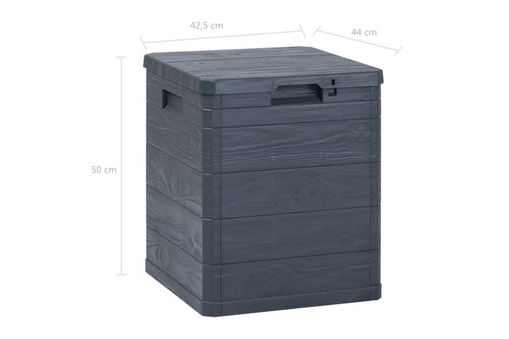 Dynbox 90 liter antracit - Antracit - Utemöbler - Dynförvaring & möbelskydd - Dynboxar & dynlådor
