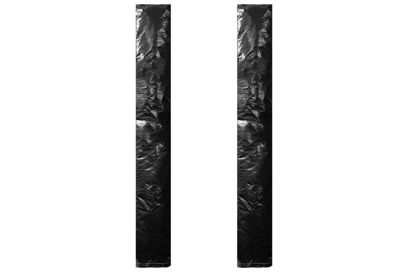 Parasollskydd 2 st med blixtlås PE 250 cm - Utemöbler - Dynförvaring & möbelskydd - Parasollskydd