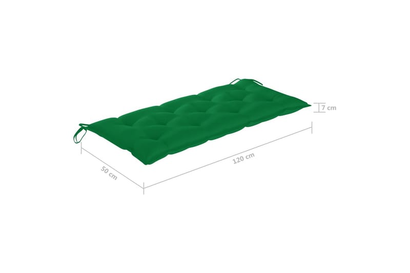 Hammockdyna grön 120 cm tyg - Grön - Utemöbler - Dynor - Hammockdynor