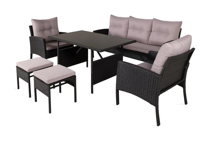 KNOCK Loungegrupp Svart - Venture Home - Möbler - Vardagsrum - Fåtöljer - Biofåtöljer & reclinerfåtöljer