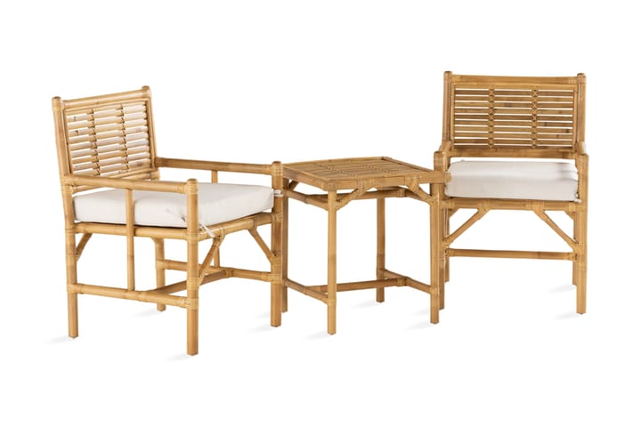 ALVIMIA Cafébord + 2 Stolar - Utemöbler - Utemöbelgrupp - Matgrupper utomhus