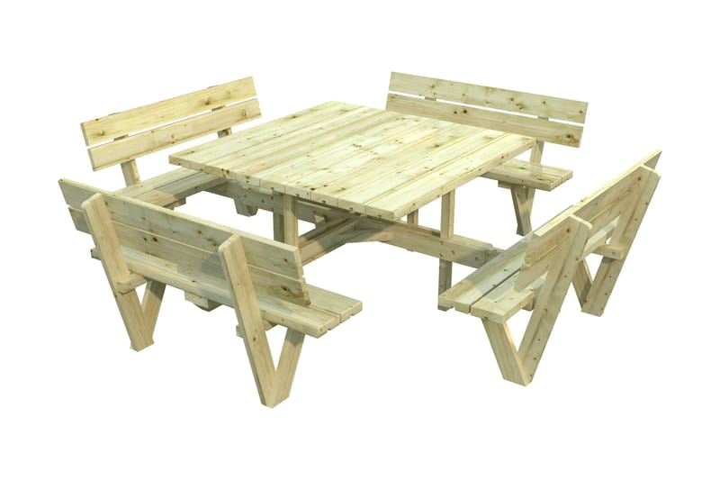 ARTHUR Bänkbordset 8-sits 260 cm Trä/Grön - Palmako - Utemöbler - Utemöbelgrupp - Matgrupper utomhus