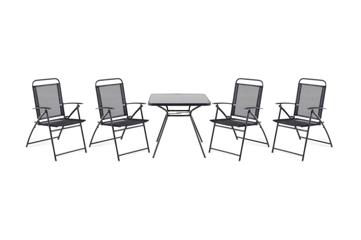 LIVO Trädgårdsmöbelset med Bord+4 Stolar - Utemöbler - Utemöbelgrupp - Matgrupper utomhus