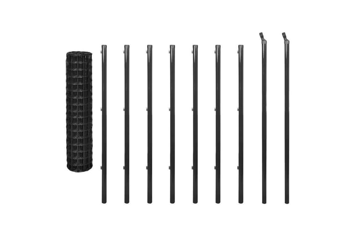 Eurofence stål 10x1,2 m grå - Grå - Utemöbler - Övrigt utemöbler - Tillbehör - Staket & grindar