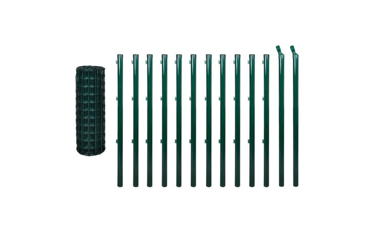 Eurofence stål 25x0,8 m grön - Grön - Utemöbler - Övrigt utemöbler - Tillbehör - Staket & grindar