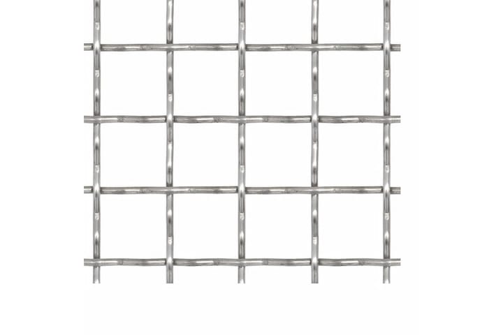 Nätpanel rostfritt stål 100x85 cm 21x21x2,5 mm - Silver - Utemöbler - Övrigt utemöbler - Tillbehör - Staket & grindar
