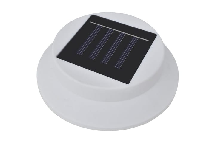 Solcellslampor för staket 12 st LED vit - Vit - Utemöbler - Övrigt utemöbler - Tillbehör - Staket & grindar