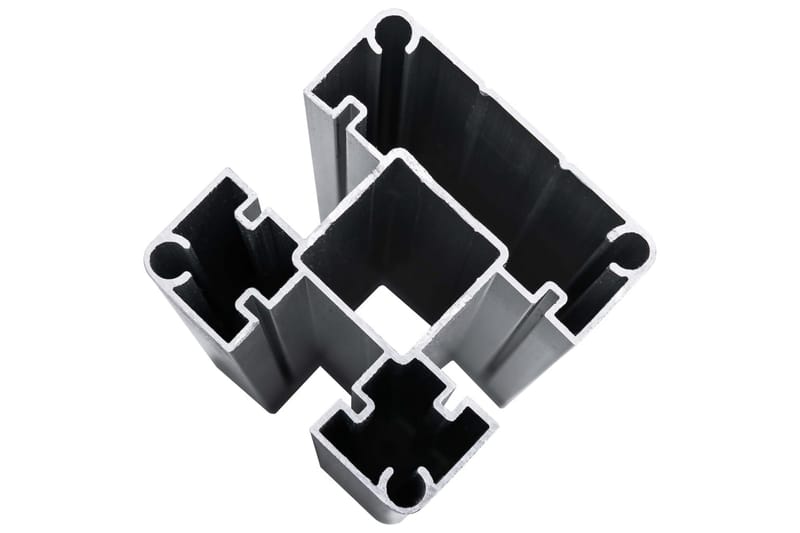 Staketpaneler WPC 699x105 cm svart - Svart - Utemöbler - Övrigt utemöbler - Tillbehör - Staket & grindar
