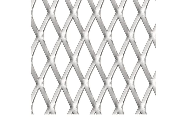 Sträckmetall rostfritt stål 100x85 cm 45x20x4 mm - Silver - Utemöbler - Övrigt utemöbler - Tillbehör - Staket & grindar