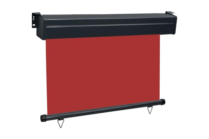 Balkongmarkis 80x250 cm röd - Röd - Utemöbler - Solskydd - Markiser