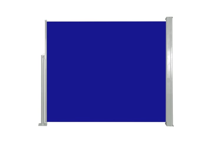 Infällbar sidomarkis 120x300 cm blå