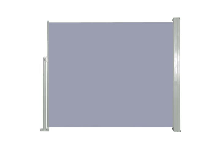 Infällbar sidomarkis 120x300 cm grå