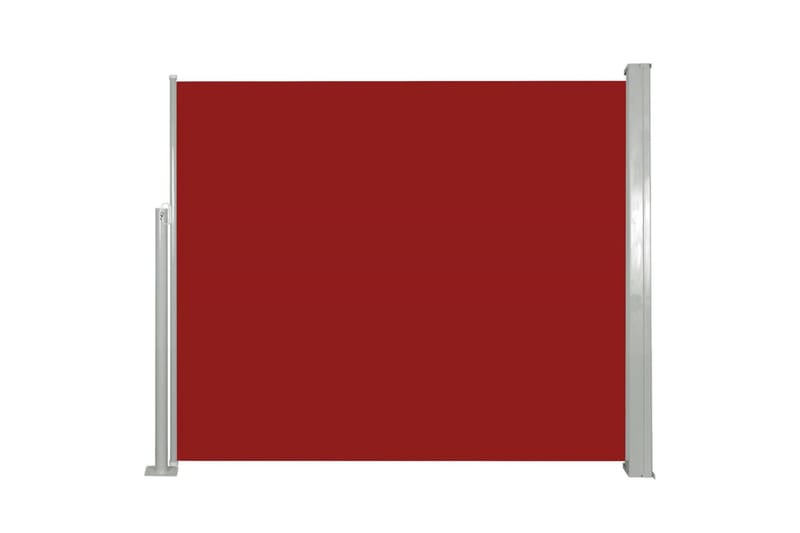 Infällbar sidomarkis 120x300 cm röd