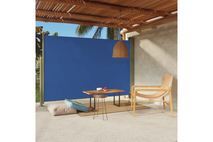 Infällbar sidomarkis 200x300 cm blå - Blå - Utemöbler - Solskydd - Markiser
