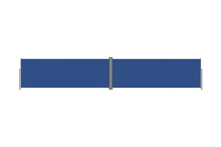 Infällbar sidomarkis blå 180x1000 cm