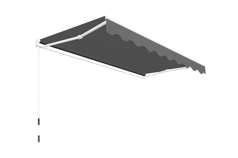 Markis manuellt infällbar 300 cm antracit - Grå - Utemöbler - Solskydd - Markiser