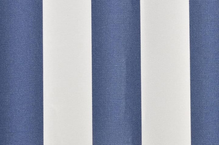 Markisduk blå & vit 350x250 cm - Blå - Utemöbler - Solskydd - Markiser