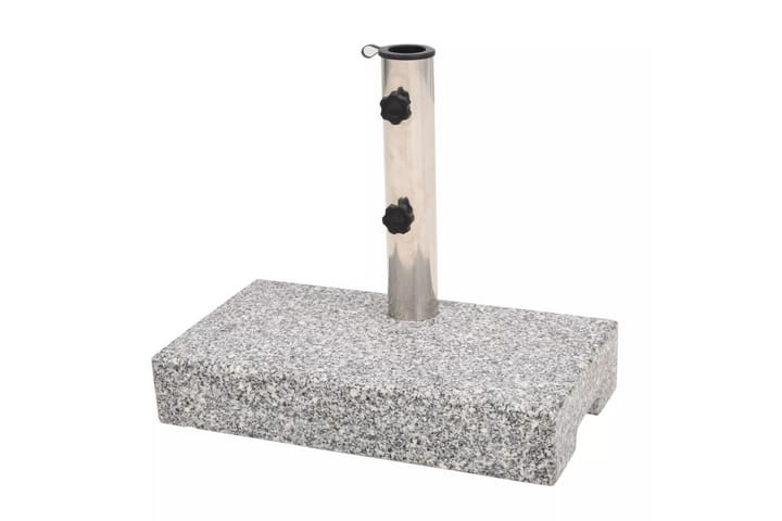 Parasollfot granit rektangulär 25 kg - Grå - Utemöbler - Solskydd - Parasoll - Parasollfot