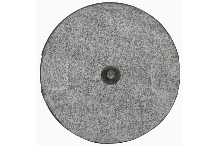 Parasollfot granit rund 20 kg svart - Svart - Utemöbler - Solskydd - Parasoll - Parasollfot