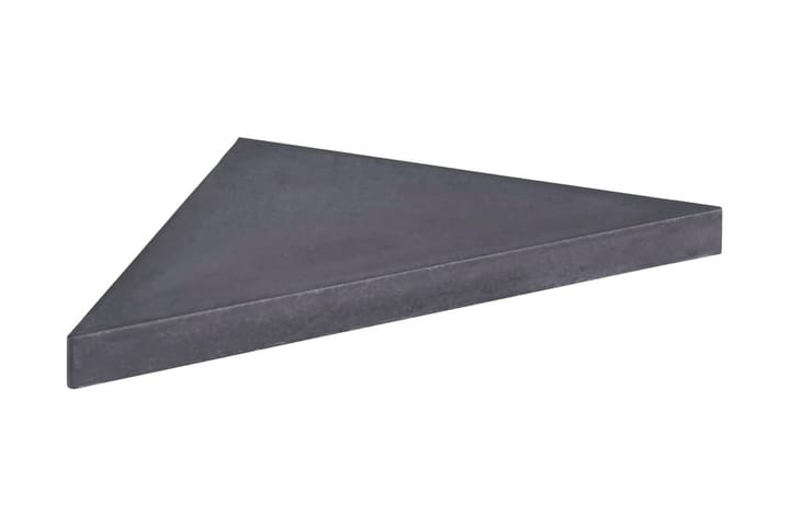 Viktplatta för parasoll svart granit fyrkantig 15 kg - Svart - Utemöbler - Solskydd - Parasoll - Parasollfot
