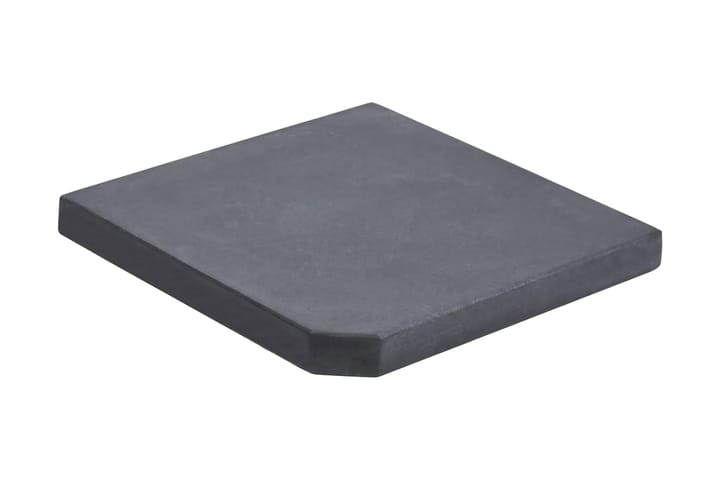 Viktplatta för parasoll svart granit fyrkantig 25 kg