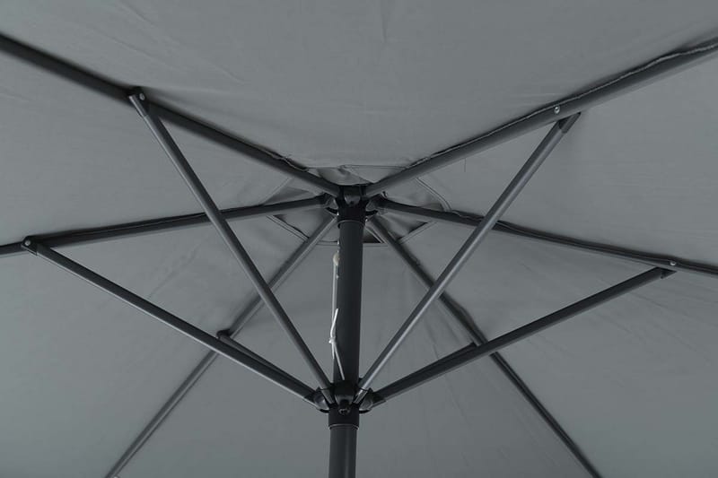 DELTA Parasoll 300 cm Svart/Mörkgrå - Garden Impressions - Utemöbler - Solskydd - Parasoll