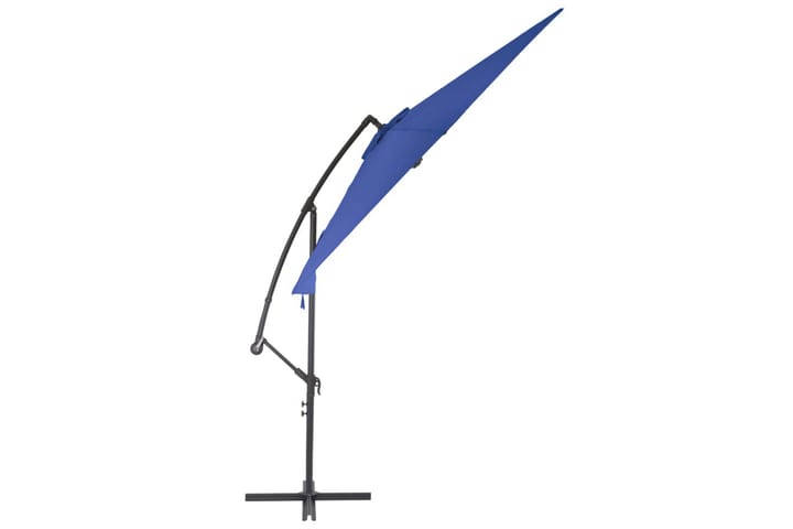 Frihängande parasoll med aluminiumstång 300 cm blå - Blå - Utemöbler - Solskydd - Parasoll