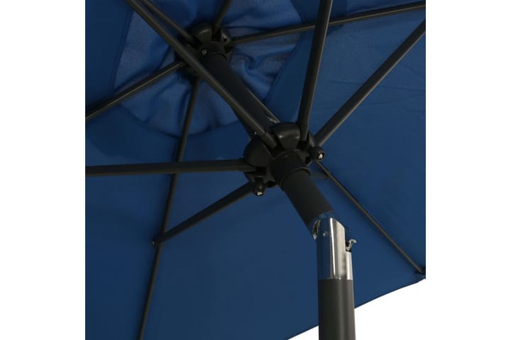 Parasoll blå 200x211 cm aluminium - Blå - Utemöbler - Solskydd - Parasoll
