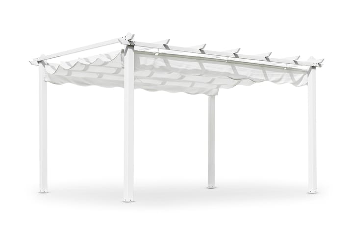 HILLERSTORP PERGOLUX Paviljong utan Väggar 400x300 cm Vit - Utemöbler - Trädgårdsbord & Utebord - Soffbord utomhus & loungebord
