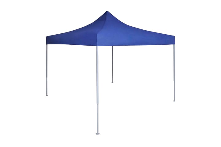Blått hopfällbart tält 3x3 m - Blå - Utemöbler - Solskydd - Paviljonger - Paviljongtak