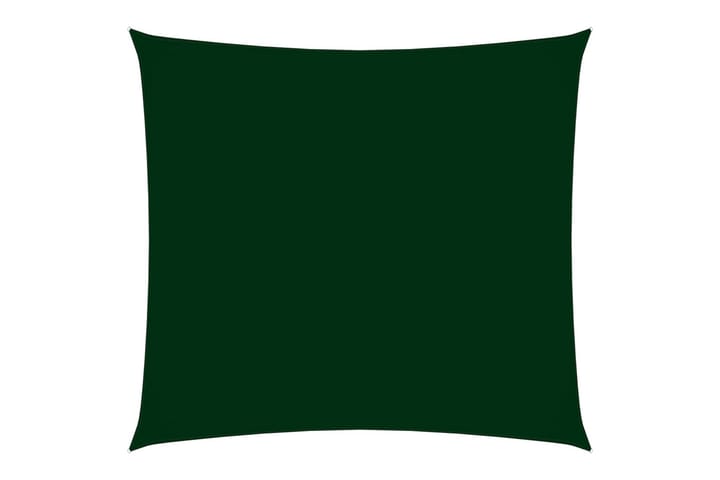 Solsegel oxfordtyg fyrkantigt 4x4 m mörkgrön