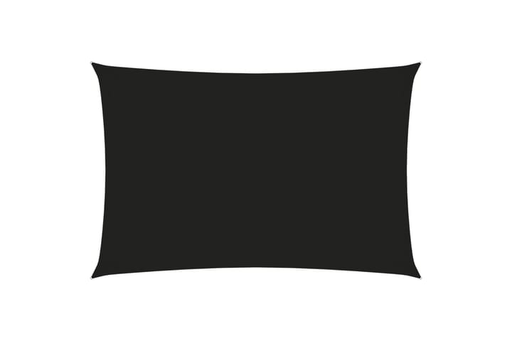 Solsegel oxfordtyg rektangulärt 2,5x5 m svart