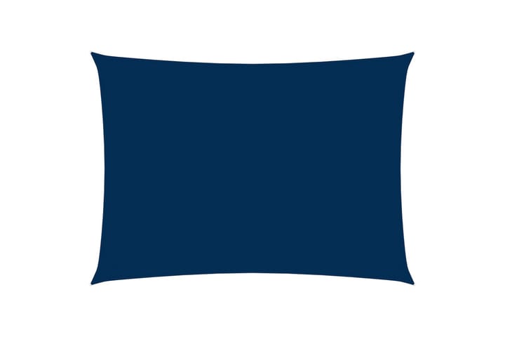 Solsegel oxfordtyg rektangulärt 2x4 m blå