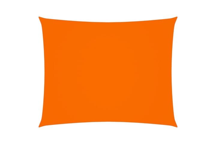 Solsegel oxfordtyg rektangulärt 4x5 m orange
