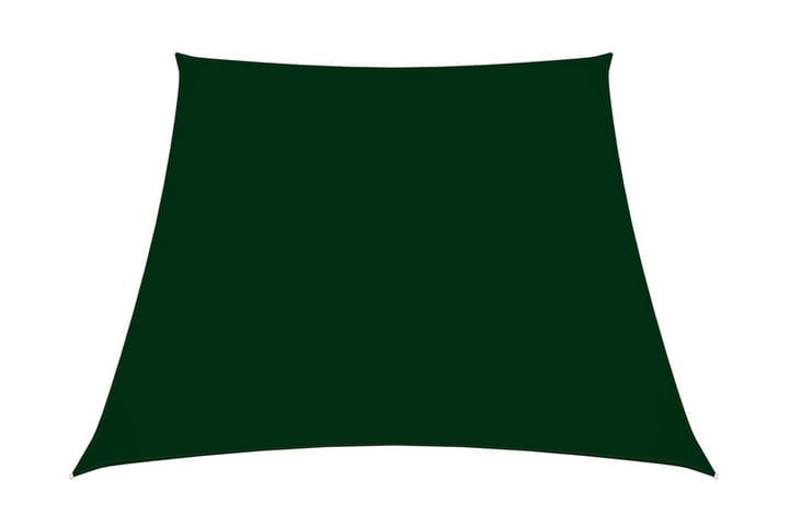 Solsegel oxfordtyg trapets 3/4x3 m mörkgrön - Grön - Utemöbler - Solskydd - Solsegel