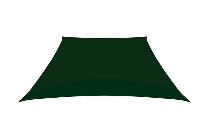 Solsegel oxfordtyg trapets 3/4x3 m mörkgrön - Grön - Utemöbler - Solskydd - Solsegel