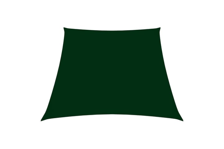 Solsegel oxfordtyg trapets 4/5x3 m mörkgrön - Grön - Utemöbler - Solskydd - Solsegel