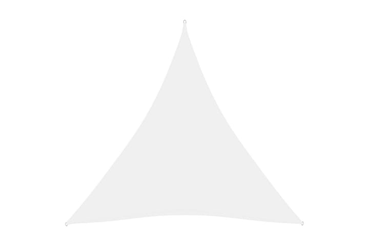 Solsegel Oxfordtyg trekantigt 4,5x4,5x4,5 m vit