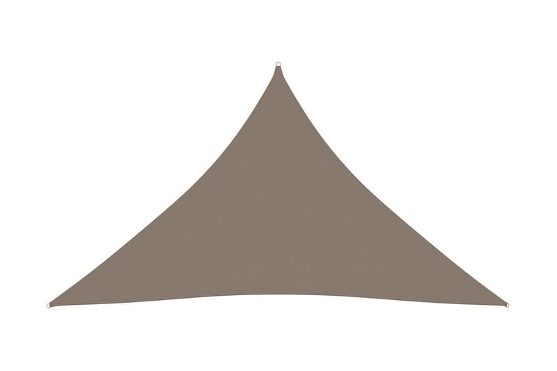 Solsegel Oxfordtyg trekantigt 4x5x5 m taupe - Brun - Utemöbler - Solskydd - Solsegel