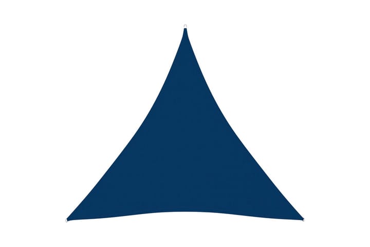 Solsegel oxfordtyg trekantigt 5x6x6 m blå
