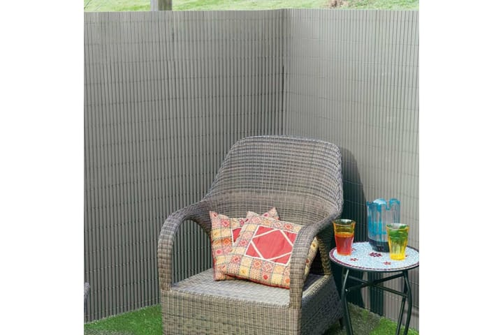 Nature Dubbelsidigt insynsskydd PVC 1x3m grå - Grå - Utemöbler - Solskydd - Övrig solskydd