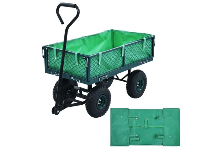 Innerfoder till trädgårdsvagn grön tyg