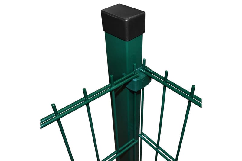 2D Stängselpaneler med stolpar 2008x2230 mm 2 m grön - Grön - Utemöbler - Tillbehör - Staket & grindar